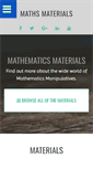 Mobile Screenshot of mathsmaterials.com