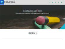 Tablet Screenshot of mathsmaterials.com